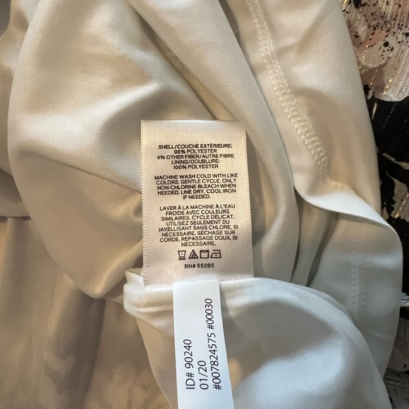 NWT Express Floral Dress, Black White Pink, Large - Picture 6 of 8